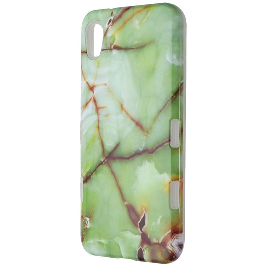 MyBat Premium Dual Layer Case for Motorola Moto E6 - Green Marble Cell Phone - Cases, Covers & Skins MyBat - Simple Cell Bulk Wholesale Pricing - USA Seller