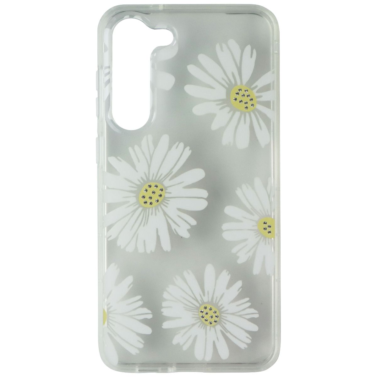 MyBat Pro Mood Series Case for Samsung Galaxy S23+ (Plus) - Happy (Clear/Daisy) Cell Phone - Cases, Covers & Skins MyBat Pro - Simple Cell Bulk Wholesale Pricing - USA Seller