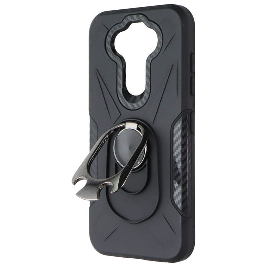 Mybat Premium Rugged Non-Slip Case with Kickstand for LG K31 - Black Cell Phone - Cases, Covers & Skins MyBat - Simple Cell Bulk Wholesale Pricing - USA Seller