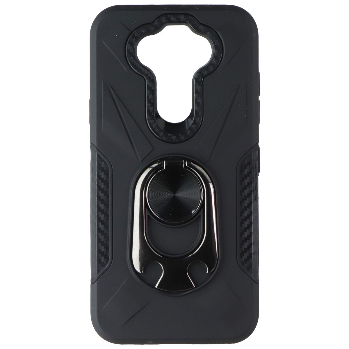 Mybat Premium Rugged Non-Slip Case with Kickstand for LG K31 - Black Cell Phone - Cases, Covers & Skins MyBat - Simple Cell Bulk Wholesale Pricing - USA Seller