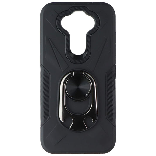 Mybat Premium Rugged Non-Slip Case with Kickstand for LG K31 - Black Cell Phone - Cases, Covers & Skins MyBat - Simple Cell Bulk Wholesale Pricing - USA Seller