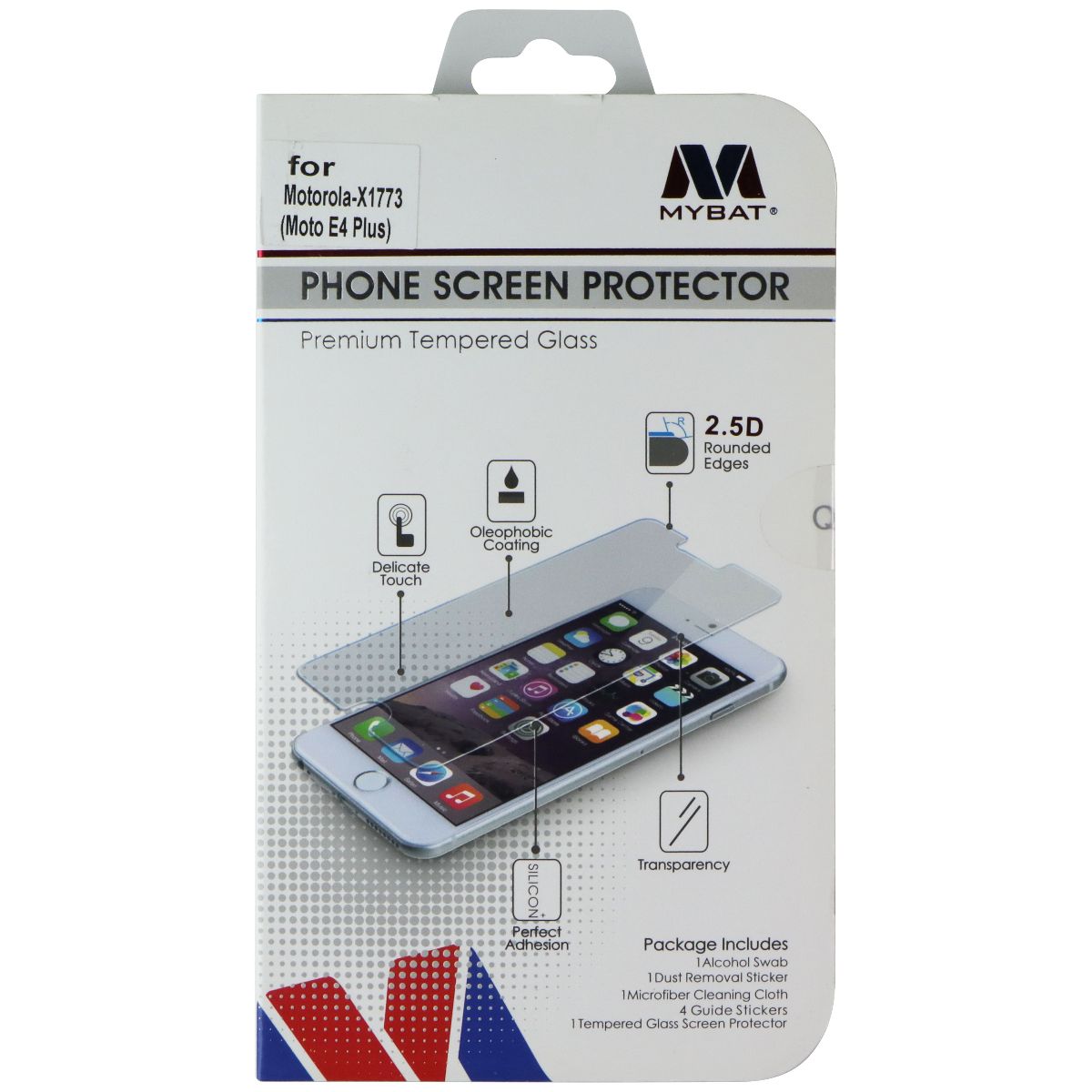 Mybat Premium Tempered Glass Screen Protector for Motorola-X1773 (Moto E4 Plus) Cell Phone - Screen Protectors MyBat - Simple Cell Bulk Wholesale Pricing - USA Seller