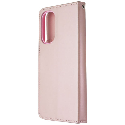 MyBat MyJacket Wallet Case for Motorola Moto G Stylus (2022) - Rose Gold Pink Cell Phone - Cases, Covers & Skins MyBat - Simple Cell Bulk Wholesale Pricing - USA Seller