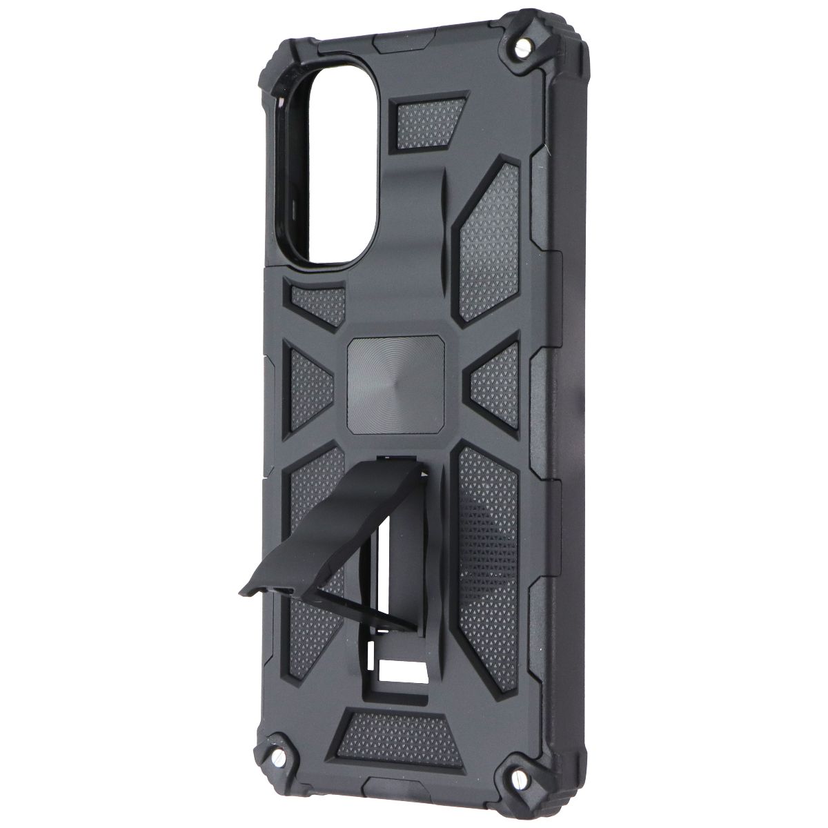 Mybat Rugged Kickstand Case for Motorola Moto G 5G (2022) - Black Cell Phone - Cases, Covers & Skins MyBat - Simple Cell Bulk Wholesale Pricing - USA Seller