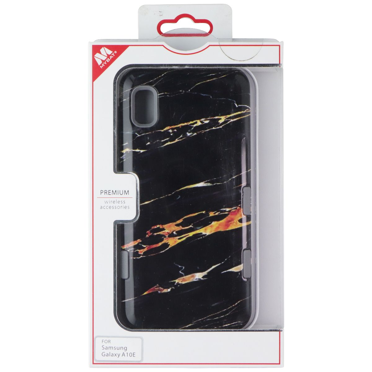 MyBat Tuff Subs Series Case for Samsung Galaxy A10e - Race Car Flames (Black) Cell Phone - Cases, Covers & Skins MyBat - Simple Cell Bulk Wholesale Pricing - USA Seller