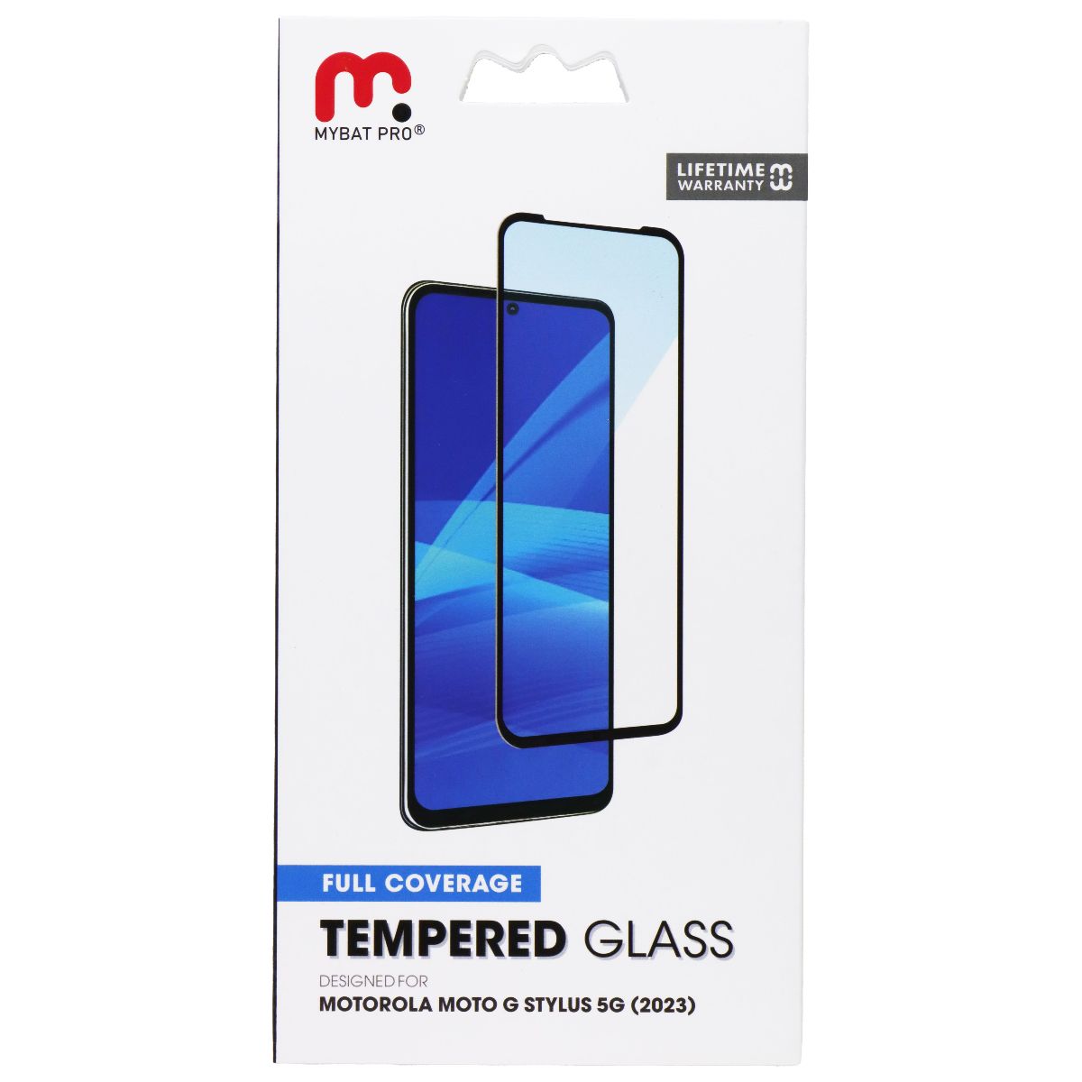 MyBat Pro Full Coverage Tempered Glass for Motorola Moto G Stylus 5G (2023) Cell Phone - Screen Protectors MyBat Pro - Simple Cell Bulk Wholesale Pricing - USA Seller