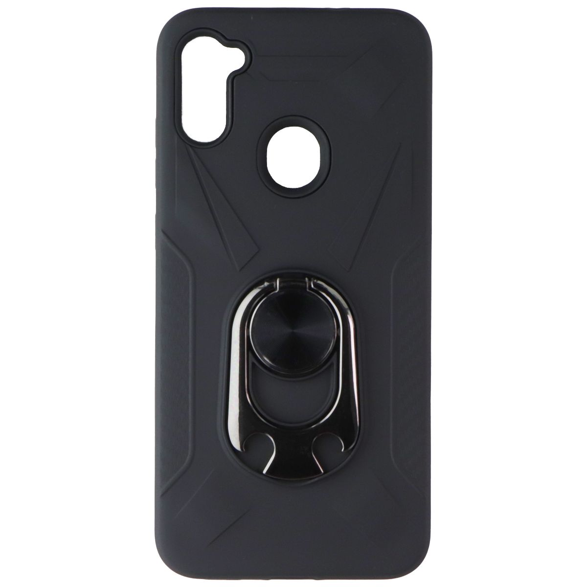 MyBat PopTop Series Ring Stand Dual-Layer Case for Samsung Galaxy A11 - Black Cell Phone - Cases, Covers & Skins MyBat - Simple Cell Bulk Wholesale Pricing - USA Seller