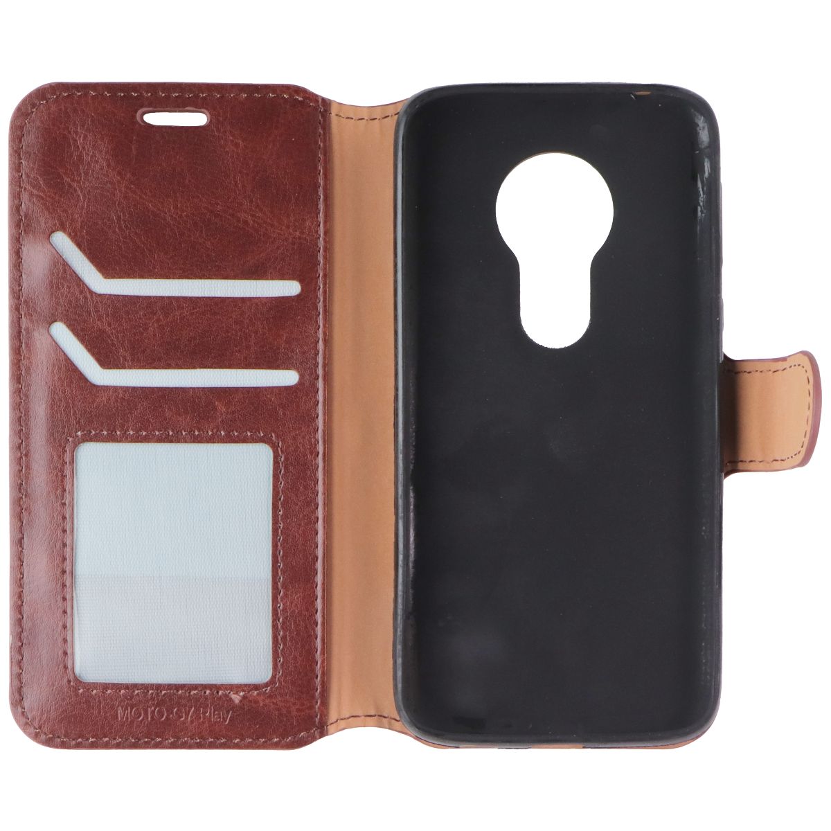 MyBat MyJacket Wallet Case for Motorola Moto G7 Play - Brown Cell Phone - Cases, Covers & Skins MyBat - Simple Cell Bulk Wholesale Pricing - USA Seller