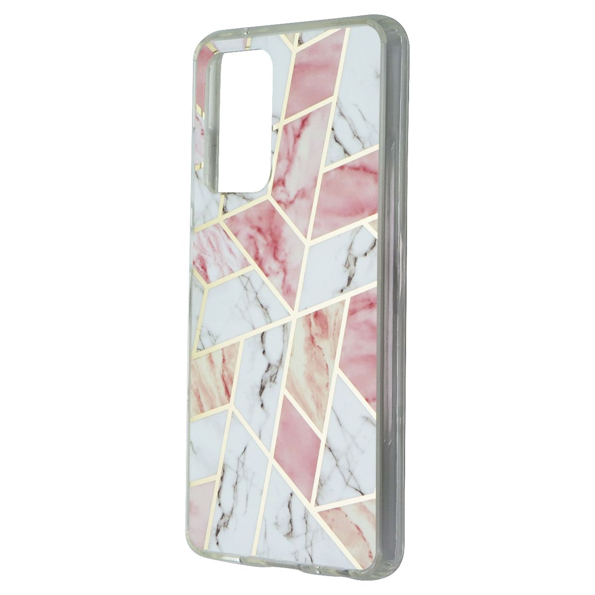 MyBat Geometric Case for Samsung Galaxy A52 5G - Pink / White