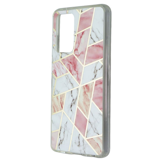 MyBat Geometric Case for Samsung Galaxy A52 5G - Pink / White