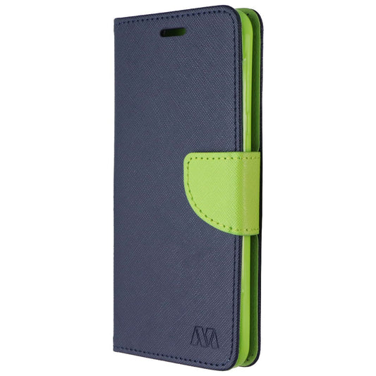 Mybat MyJacket Wallet Crossgrain Series Case for LG K40 - Blue and Green Leather Cell Phone - Cases, Covers & Skins MyBat - Simple Cell Bulk Wholesale Pricing - USA Seller