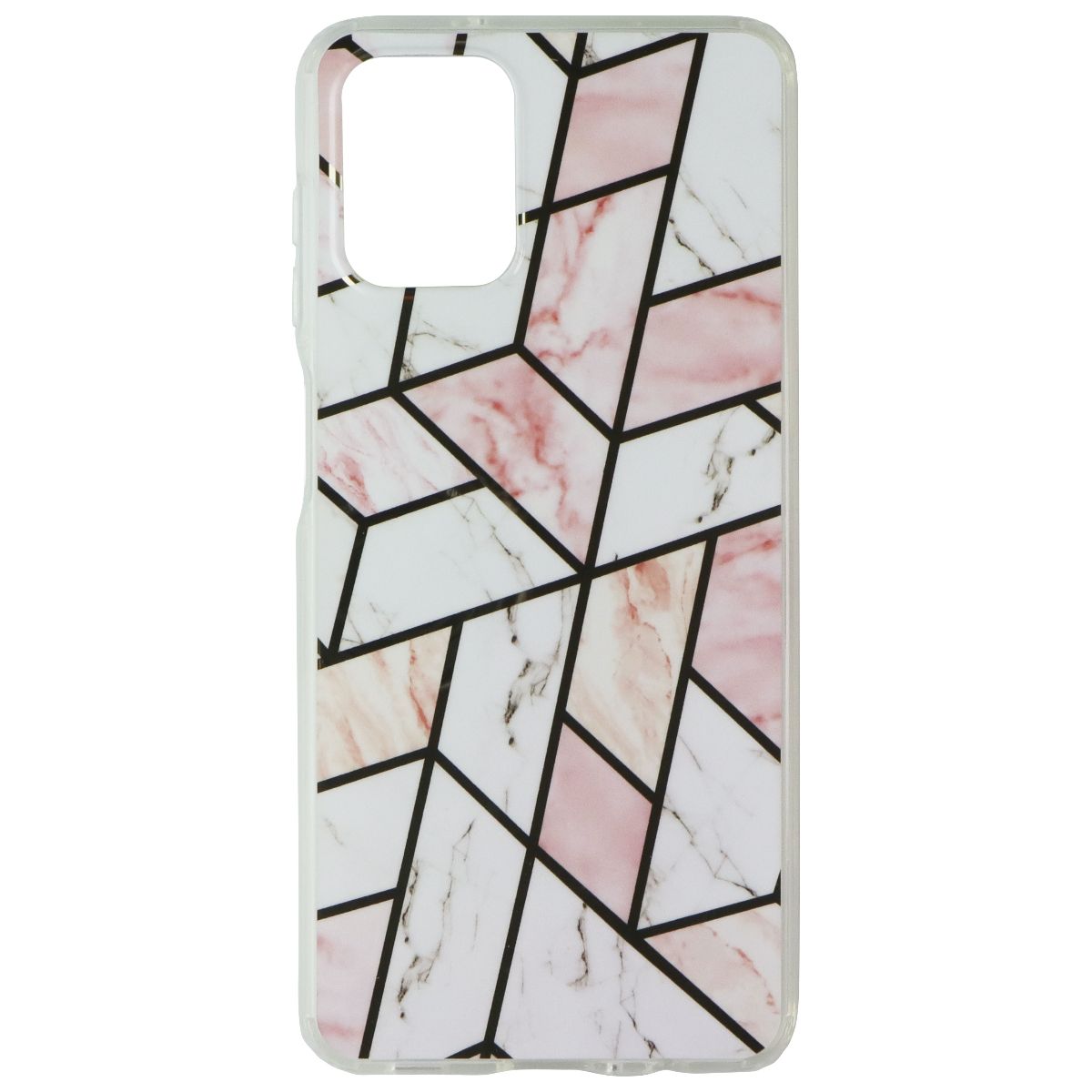 MyBat Pro Fusion Series Case for Samsung Galaxy A12 - Pink Marble Cell Phone - Cases, Covers & Skins MyBat Pro - Simple Cell Bulk Wholesale Pricing - USA Seller