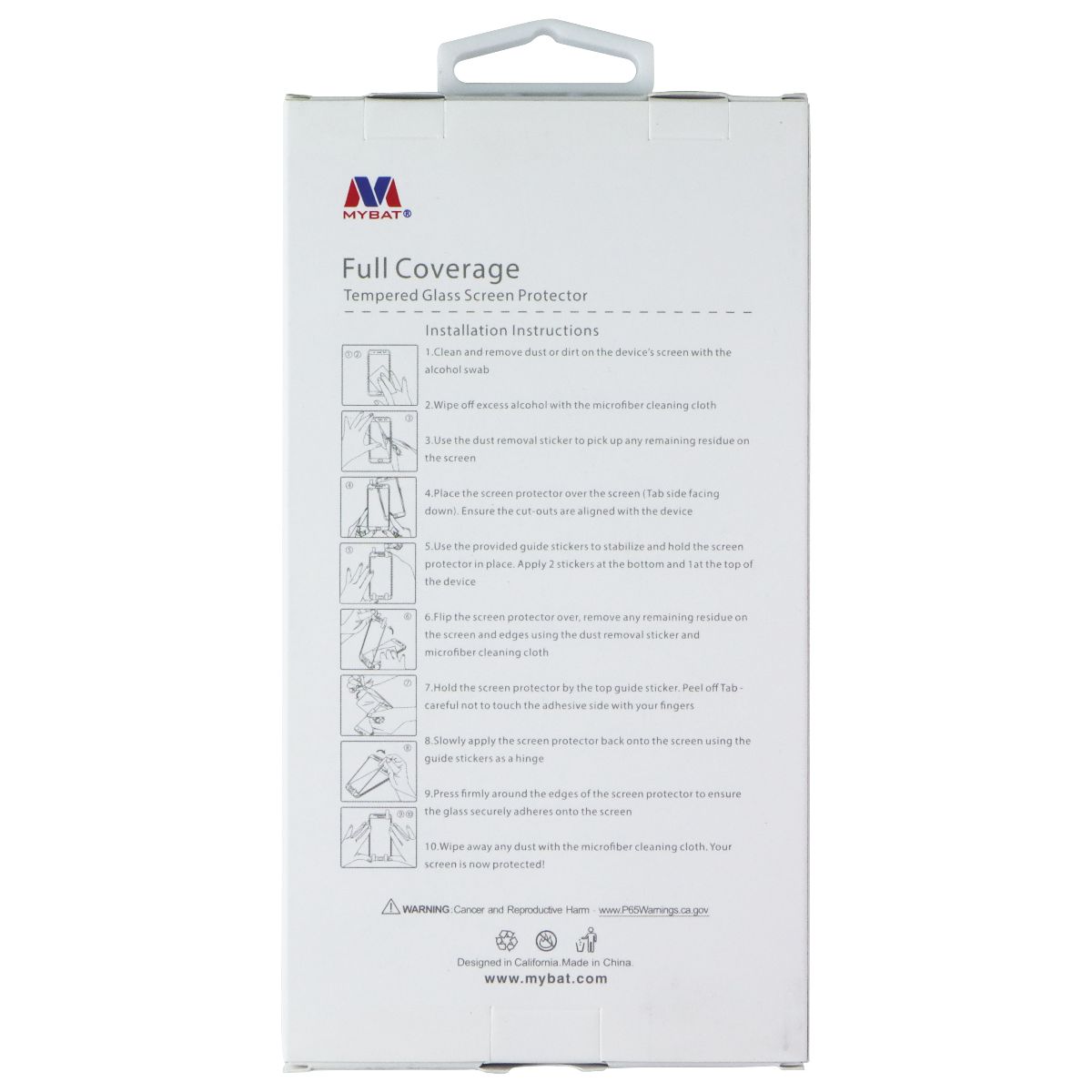 MyBat Full Coverage Tempered Glass for LG G8 Thinq - Black Edges Cell Phone - Screen Protectors MyBat - Simple Cell Bulk Wholesale Pricing - USA Seller