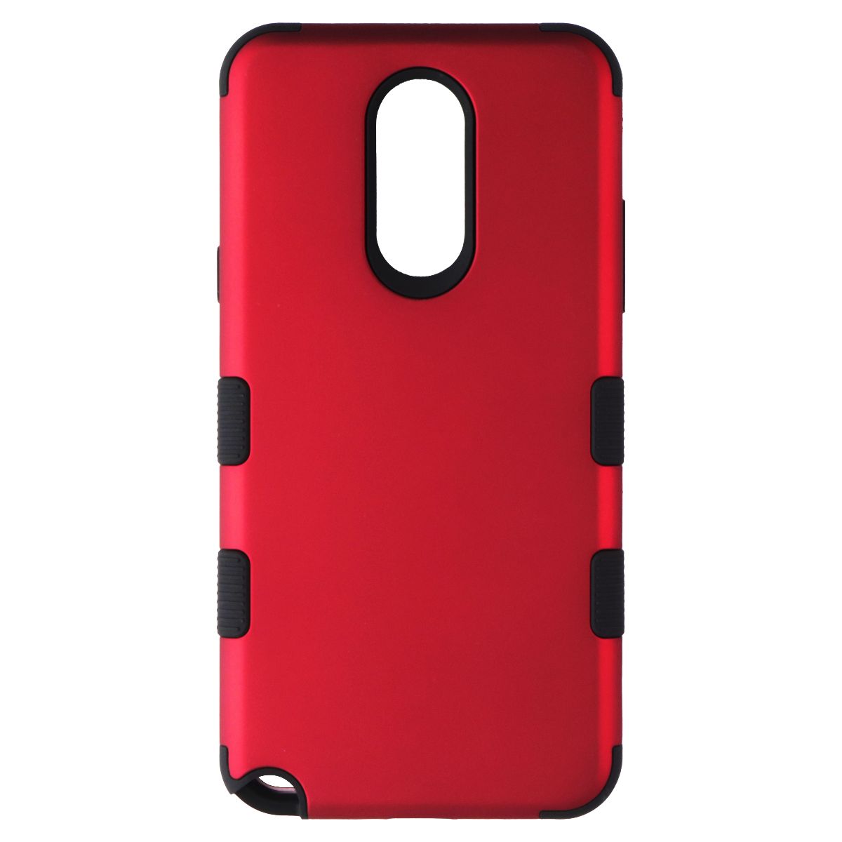 MyBat Tuff Hybrid Series Case for LG Stylo 5 - Titanium Red/Black Cell Phone - Cases, Covers & Skins MyBat - Simple Cell Bulk Wholesale Pricing - USA Seller