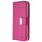 Mybat MyJacket Wallet Case for Samsung Galaxy S22 - Pink Leather Cell Phone - Cases, Covers & Skins MyBat - Simple Cell Bulk Wholesale Pricing - USA Seller