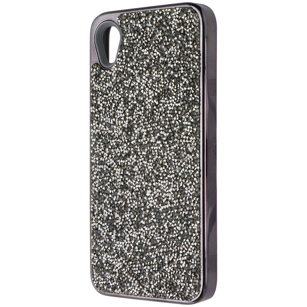 Mybat Encrusted Rhinestones Hybrid Case for Motorola Moto E6 - Gun Metal Cell Phone - Cases, Covers & Skins MyBat - Simple Cell Bulk Wholesale Pricing - USA Seller