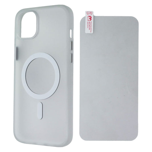Mybat Pro Frosted Skin Feeling Case for MagSafe for iPhone 14 Plus - White Cell Phone - Cases, Covers & Skins MyBat Pro - Simple Cell Bulk Wholesale Pricing - USA Seller