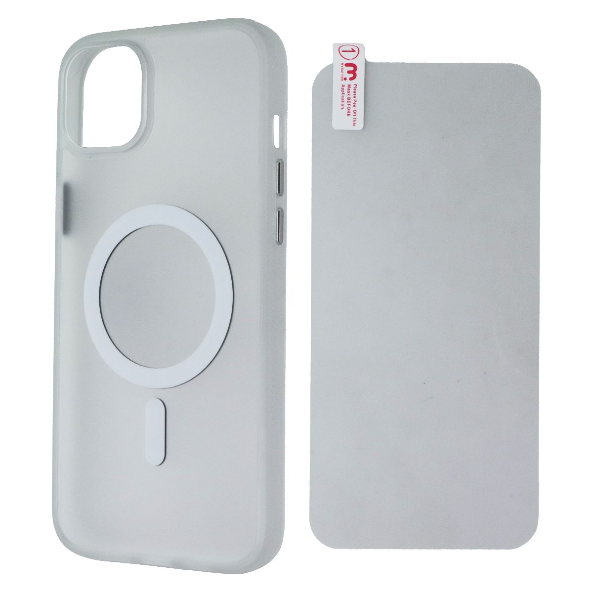 Mybat Pro Frosted Skin Feeling Case for MagSafe for iPhone 14 Plus - White Cell Phone - Cases, Covers & Skins MyBat Pro - Simple Cell Bulk Wholesale Pricing - USA Seller