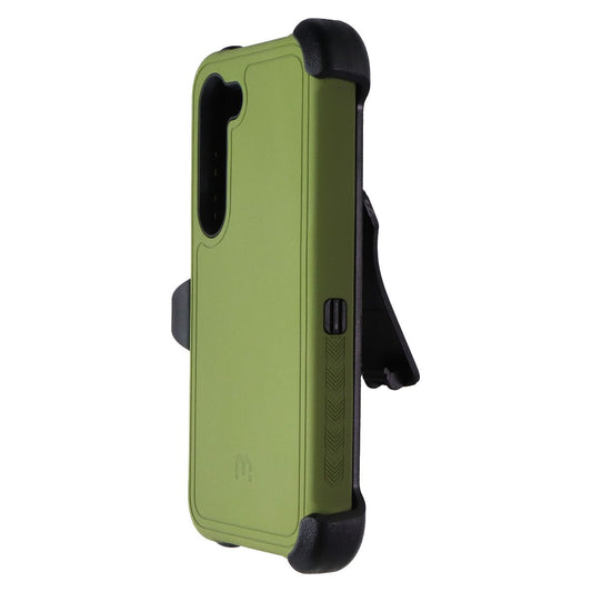 MyBat Pro Maverick Series Case and Holster for Samsung Galaxy S23 - Green/Black Cell Phone - Cases, Covers & Skins MyBat Pro - Simple Cell Bulk Wholesale Pricing - USA Seller