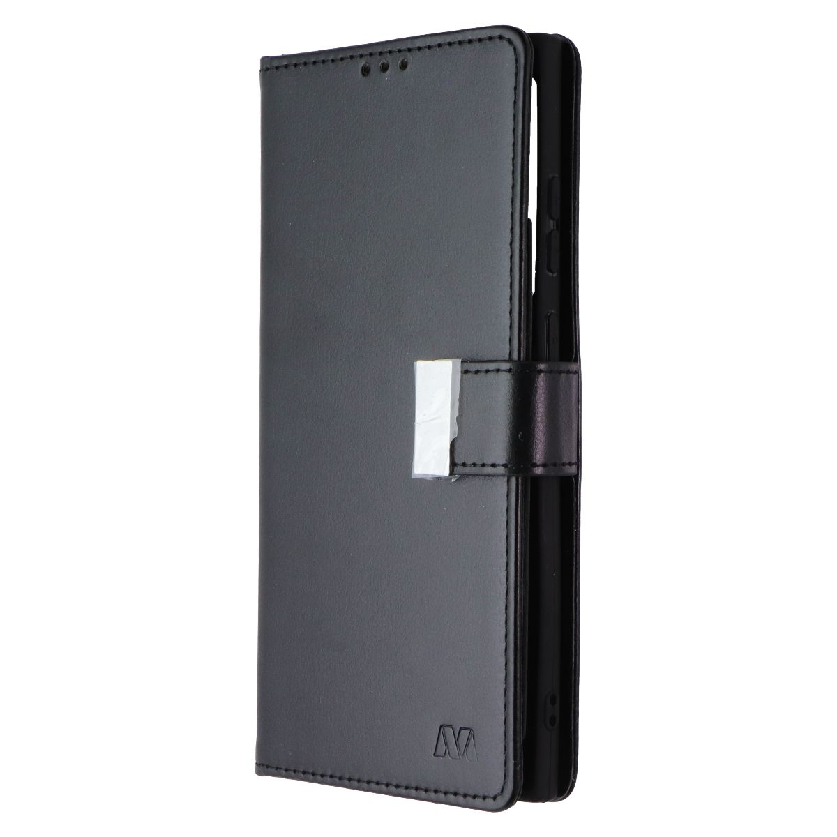 Mybat MyJacket Wallet Case for Samsung Galaxy S23 Ultra - Black Leather Cell Phone - Cases, Covers & Skins MyBat - Simple Cell Bulk Wholesale Pricing - USA Seller