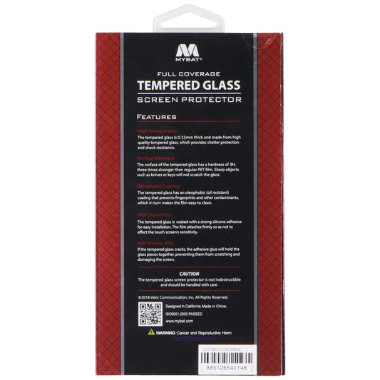 MyBat Full Coverage 9H Tempered Glass Screen Protector for Google Pixel 3 Cell Phone - Screen Protectors MyBat - Simple Cell Bulk Wholesale Pricing - USA Seller