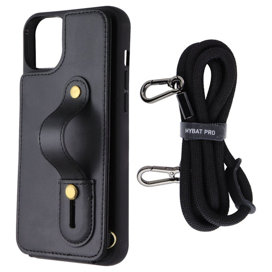 Mybat Pro Clutch Series Crossbody Wallet Case for Apple iPhone 15 Plus - Black Cell Phone - Cases, Covers & Skins MyBat Pro - Simple Cell Bulk Wholesale Pricing - USA Seller