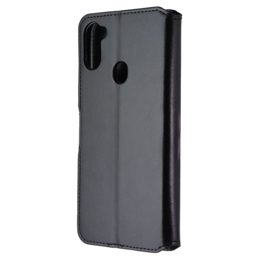 MyBat MyJacket Wallet Element Series Case for Samsung Galaxy A11 - Black Leather Cell Phone - Cases, Covers & Skins MyBat - Simple Cell Bulk Wholesale Pricing - USA Seller