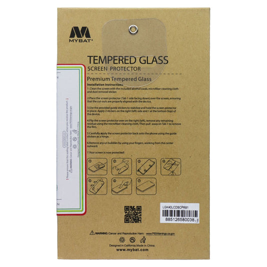 MyBat Tempered Glass 9H Screen Protector for LG K40 Smartphones Cell Phone - Screen Protectors MyBat - Simple Cell Bulk Wholesale Pricing - USA Seller