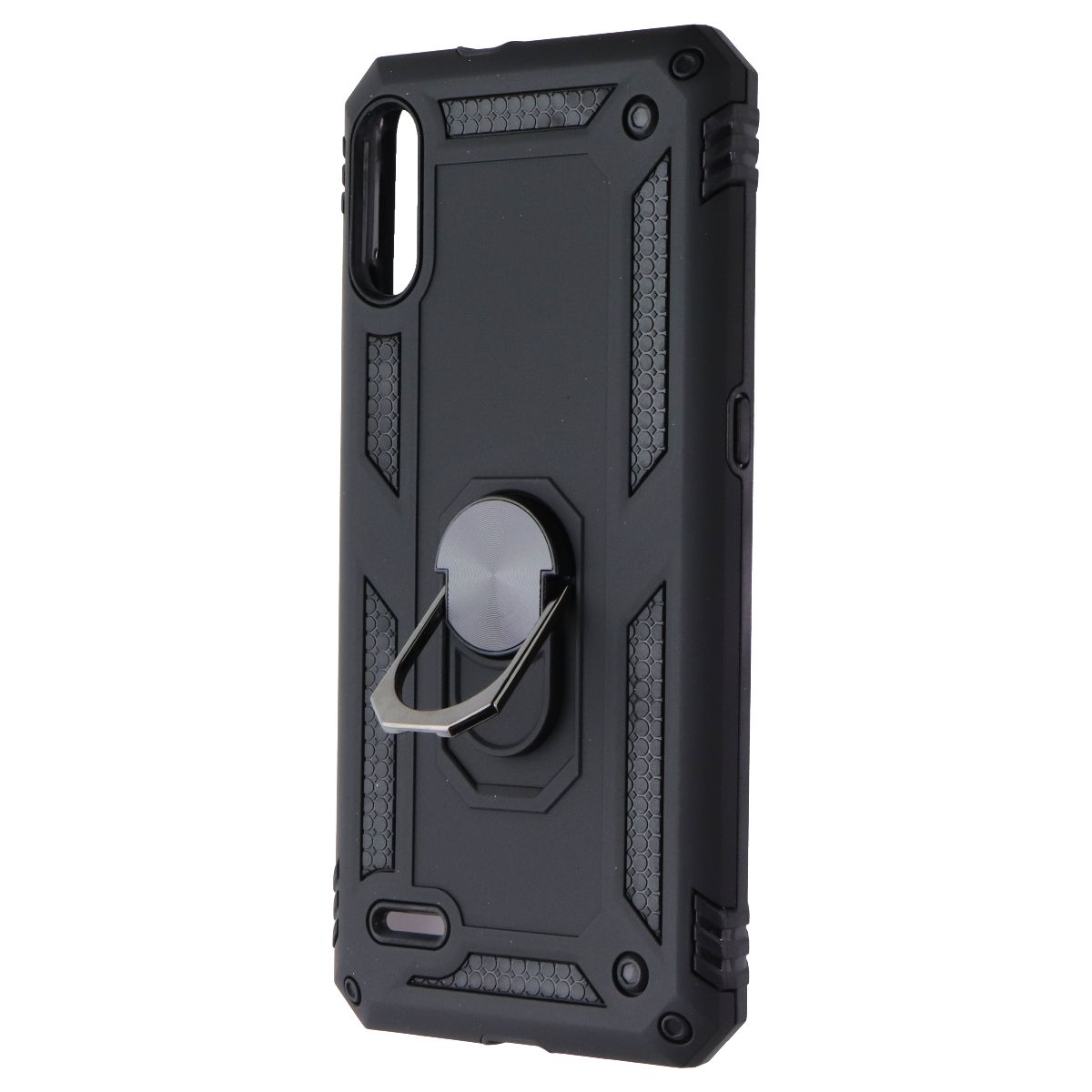 Mybat Rugged Case with Ring Stand for LG K22 - Black
