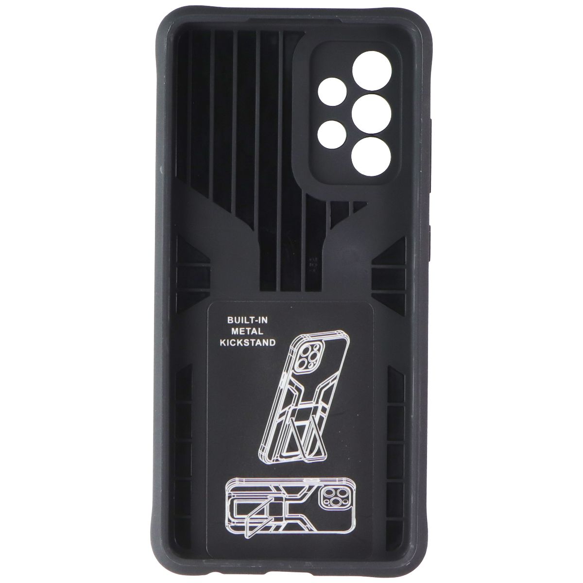 MyBat Rugged Kickstand Case for Samsung Galaxy A52 5G - Black Cell Phone - Cases, Covers & Skins MyBat - Simple Cell Bulk Wholesale Pricing - USA Seller