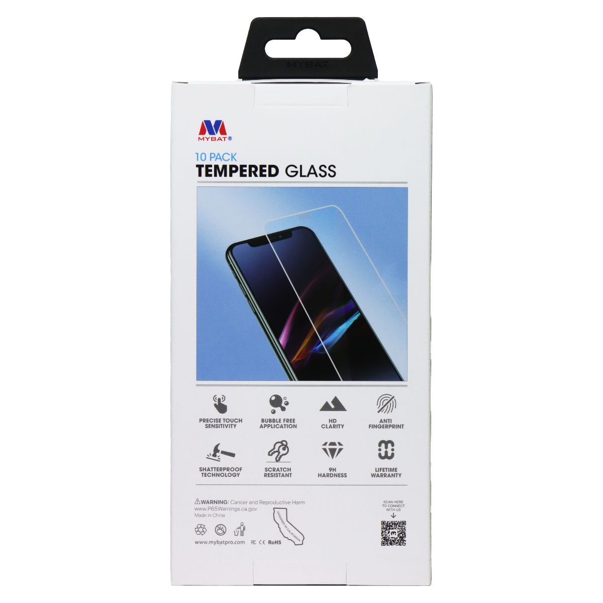 Mybat Tempered Glass Screen Protector for Apple iPhone 13 / 13 Pro - 10 Pack Cell Phone - Screen Protectors MyBat - Simple Cell Bulk Wholesale Pricing - USA Seller