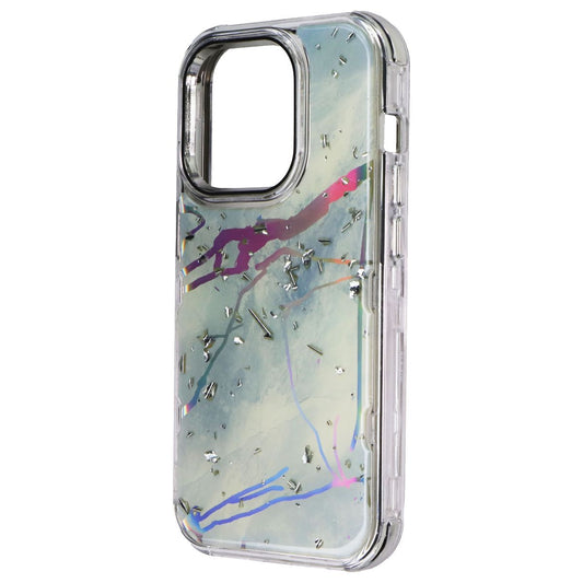 MyBat Pro Tuff Series Case for Apple iPhone 14 Pro - Blue Marbling / Silver Cell Phone - Cases, Covers & Skins MyBat Pro - Simple Cell Bulk Wholesale Pricing - USA Seller