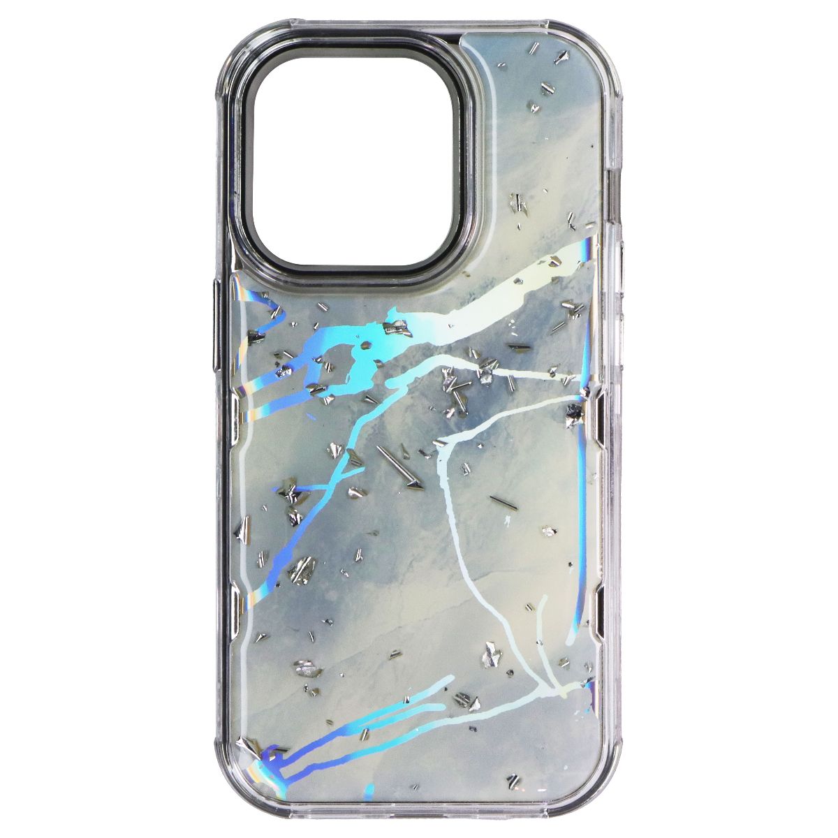 MyBat Pro Tuff Series Case for Apple iPhone 14 Pro - Blue Marbling / Silver Cell Phone - Cases, Covers & Skins MyBat Pro - Simple Cell Bulk Wholesale Pricing - USA Seller