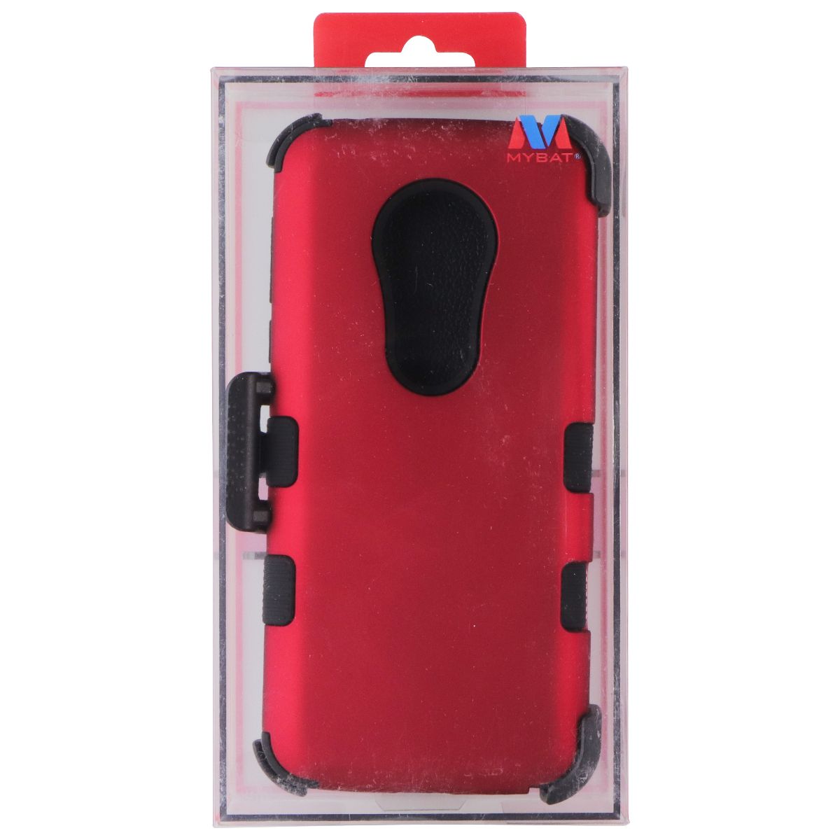 MyBat Dual Layer Case & Holster for Motorola Moto G6 Play - Red/Black Cell Phone - Cases, Covers & Skins MyBat - Simple Cell Bulk Wholesale Pricing - USA Seller