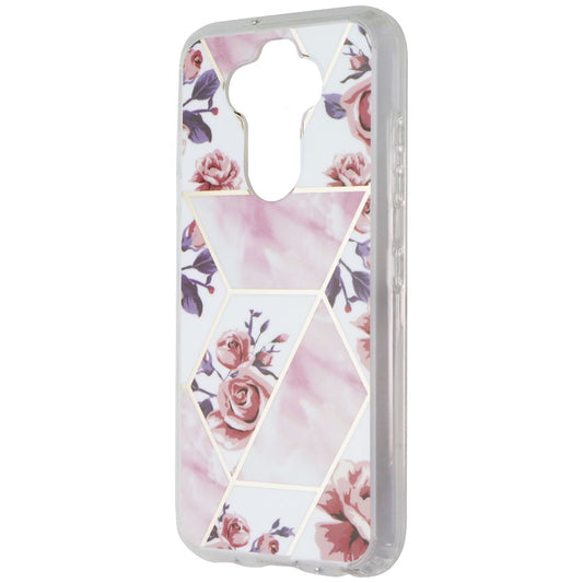 MyBat Premium Hybrid Case for LG K31 / Aristo 5 / Fortune 3 - Pink Roses Geo Cell Phone - Cases, Covers & Skins MyBat - Simple Cell Bulk Wholesale Pricing - USA Seller