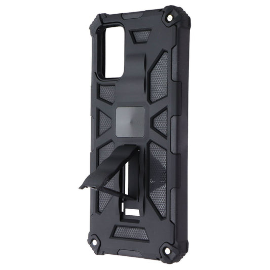 MyBat Sturdy Hybrid Protector Cover (with Stand) for Samsung Galaxy A02s - Black Cell Phone - Cases, Covers & Skins MyBat - Simple Cell Bulk Wholesale Pricing - USA Seller