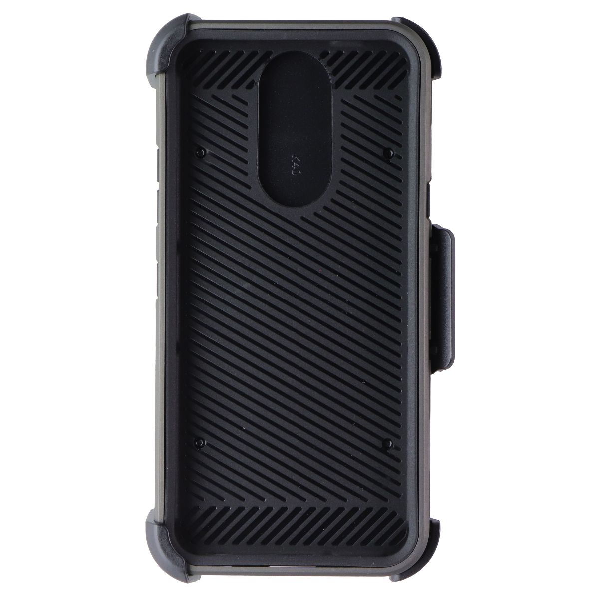 Mybat 3-in-1 Kinetic Hybrid Case / Holster / Glass Combo for LG K40 - Gray Cell Phone - Cases, Covers & Skins MyBat - Simple Cell Bulk Wholesale Pricing - USA Seller