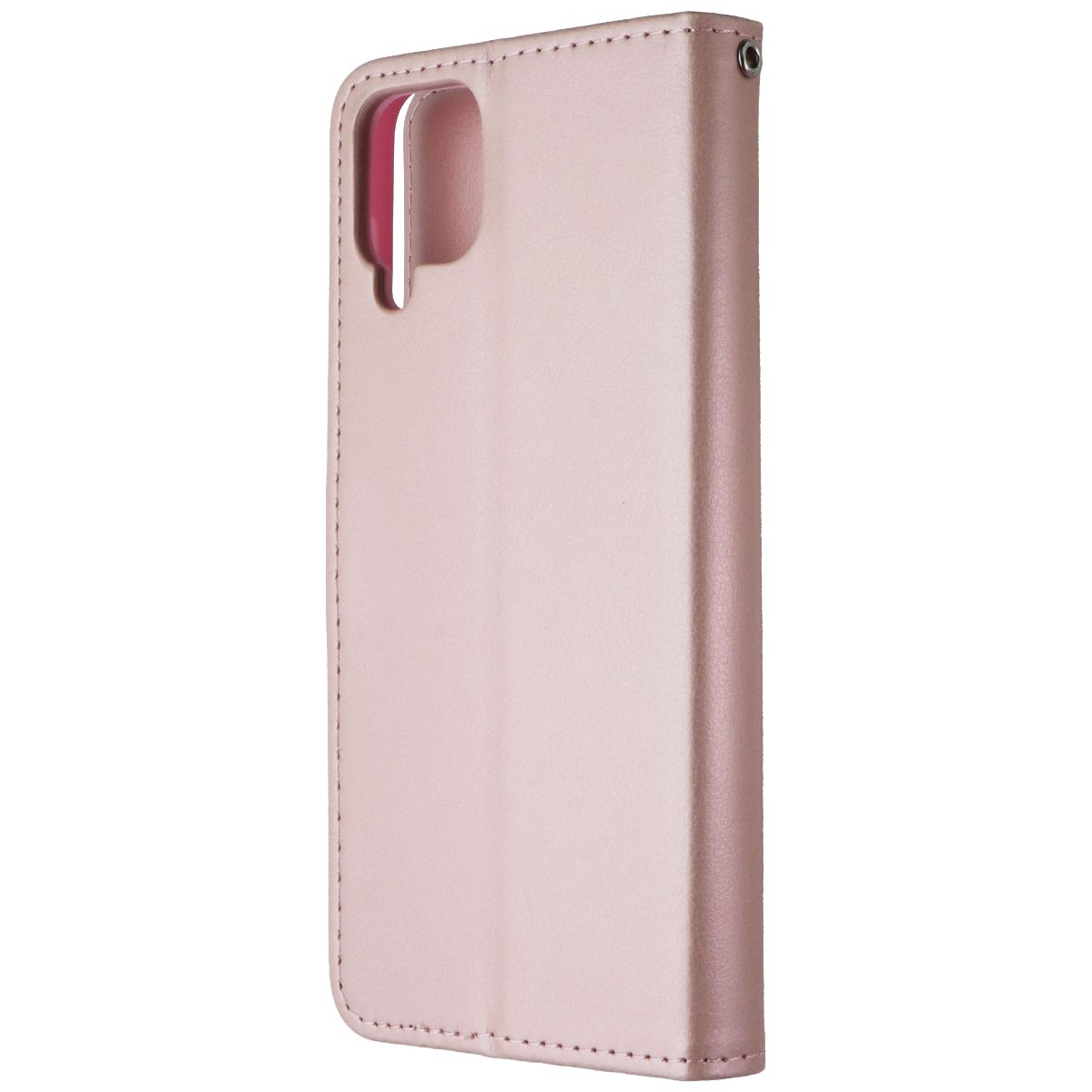 MyBat MyJacket Wallet Folio Case for Samsung Galaxy A12 5G - Rose Gold Leather