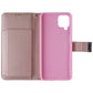 MyBat MyJacket Wallet Folio Case for Samsung Galaxy A12 5G - Rose Gold Leather