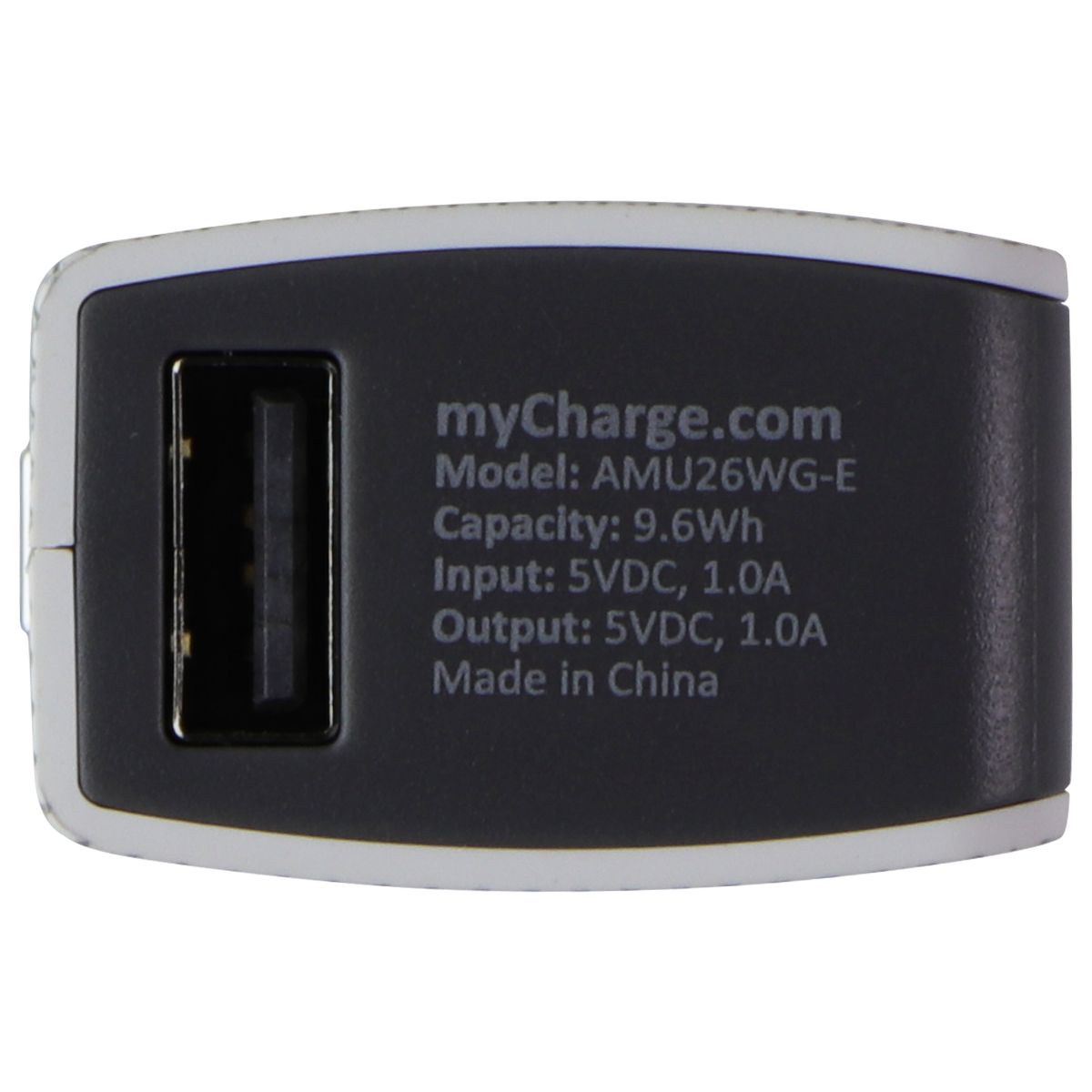 myCharge AmpMini 2600mAh Dual USB Port Portable Charger - White Cell Phone - Chargers & Cradles myCharge    - Simple Cell Bulk Wholesale Pricing - USA Seller