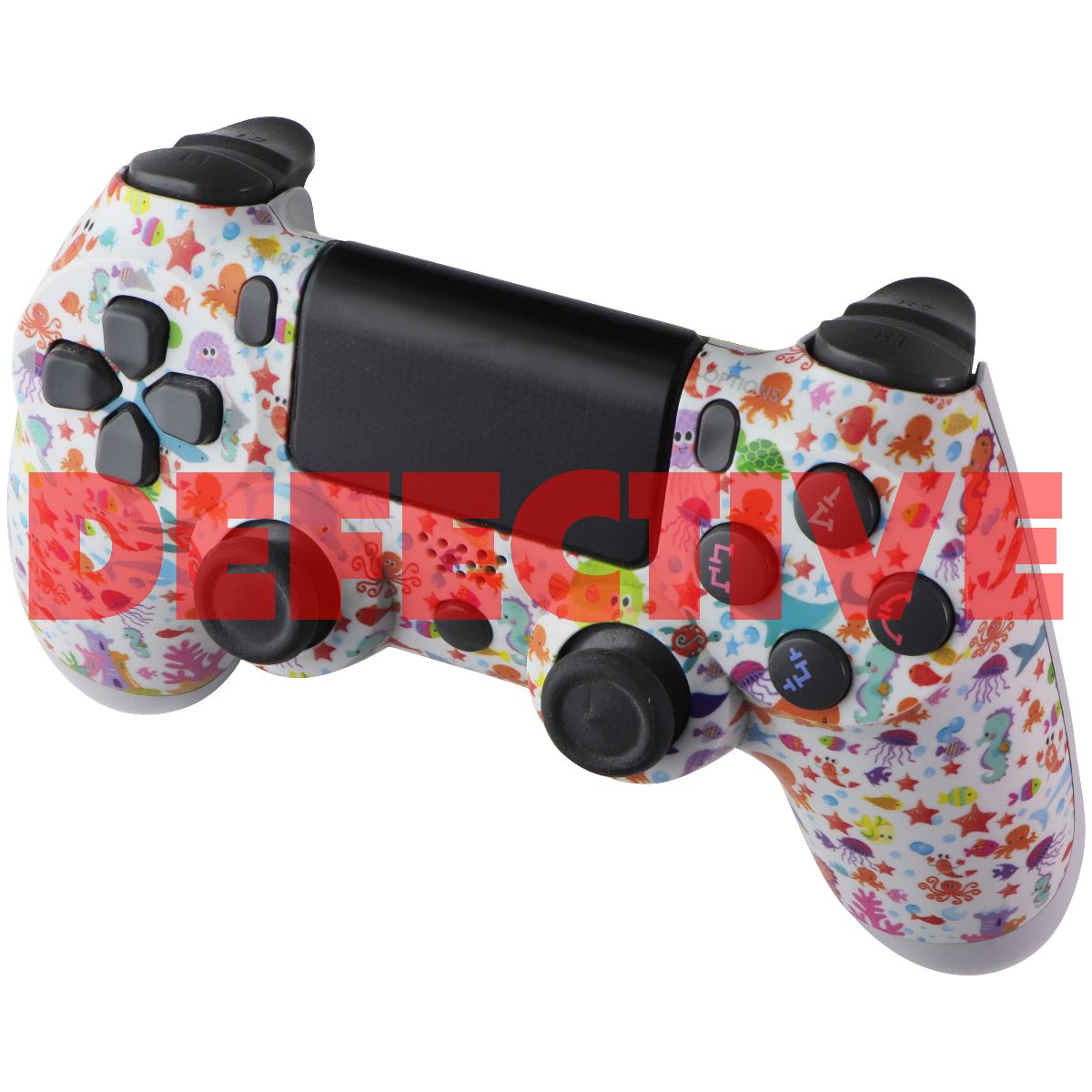 Generic Custom Wireless Gaming Controller for Sony PS4 - Under the Sea/White Gaming/Console - Controllers & Attachments Unbranded - Simple Cell Bulk Wholesale Pricing - USA Seller