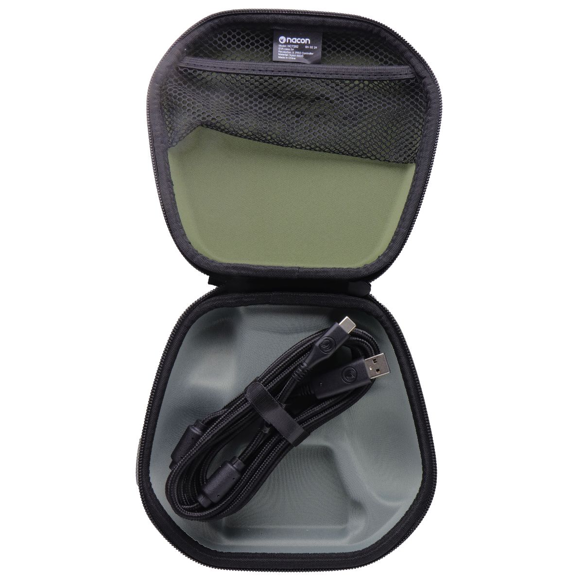 Nacon Replacement Carry Case w/ USB-C Cable for Revolution X Controllers - Green Gaming/Console - Controllers & Attachments NACON - Simple Cell Bulk Wholesale Pricing - USA Seller