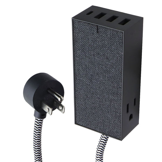 Native Union Smart Hub Bridge (3x USB-A / 1x USB-C / 2x AC Outlets) - Gray Cell Phone - Chargers & Cradles Native Union - Simple Cell Bulk Wholesale Pricing - USA Seller