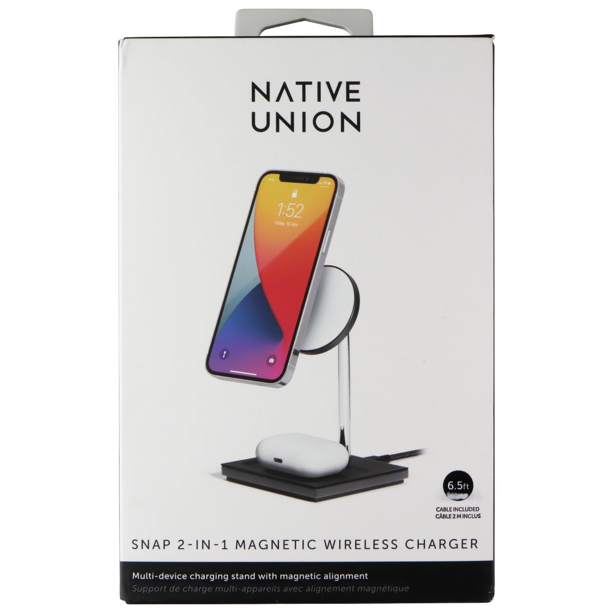 Native Union Snap 2-in-1 Magnetic Wireless Charger Stand for Apple Devices Cell Phone - Chargers & Cradles Native Union    - Simple Cell Bulk Wholesale Pricing - USA Seller