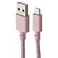 Native Union Belt Cable XL 10FT USB-A to Lightning 8-Pin - Rose