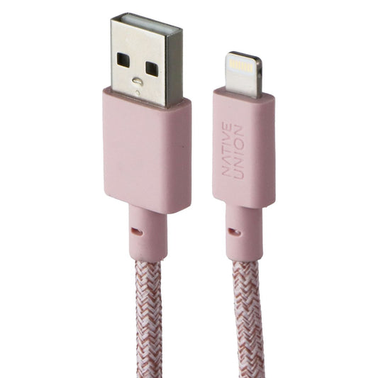 Native Union Belt Cable XL 10FT USB-A to Lightning 8-Pin - Rose Cell Phone - Cables & Adapters Native Union - Simple Cell Bulk Wholesale Pricing - USA Seller