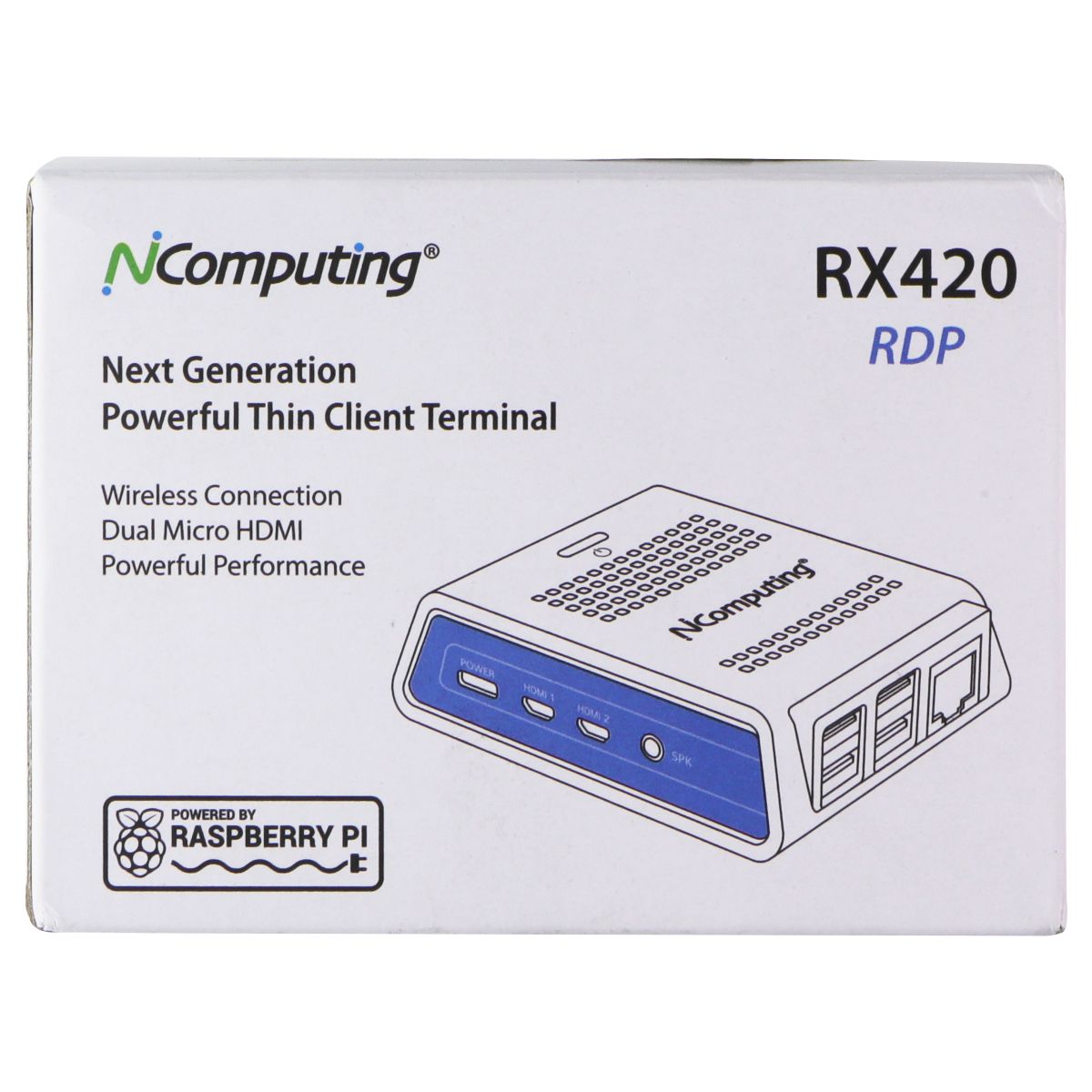 NComputing RX420(RDP) Thin Client for Microsoft AVD/RDS/Verde VDI/vSpace Pro Ent Computer/Network - USB Cables, Hubs & Adapters NComputing    - Simple Cell Bulk Wholesale Pricing - USA Seller