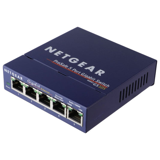 NETGEAR ProSafe GS105 5-Port Gigabit Ethernet Switch Network Hub (GS105v4)