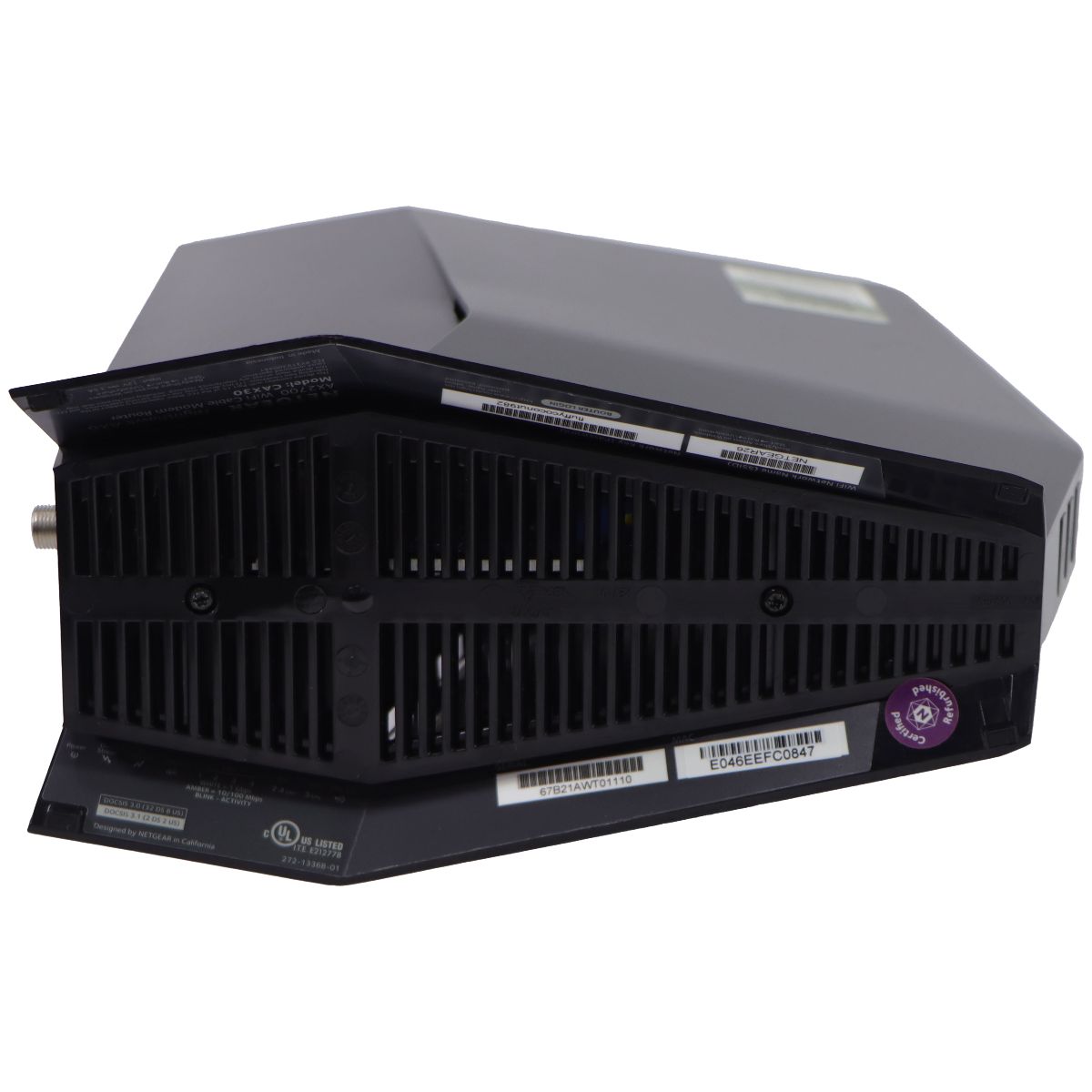 Netgear Nighthawk AX2700 WiFi Cable Modem Router Combo (CAX30) - Black Networking - Modem & Wi-Fi Router Combos Netgear - Simple Cell Bulk Wholesale Pricing - USA Seller