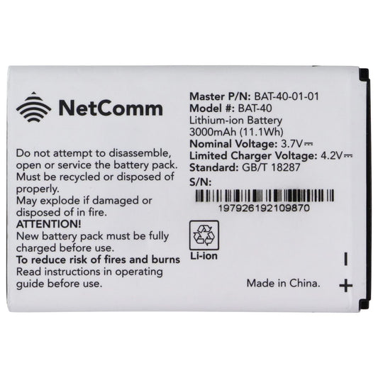 Battery Replacement (BAT-40) for AT&T 4G LTE Wireless Internet Router (IFWA-40) Parts & Accessories - Batteries NetComm - Simple Cell Bulk Wholesale Pricing - USA Seller